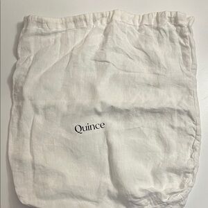 Quince Ivory Cotton Pouch